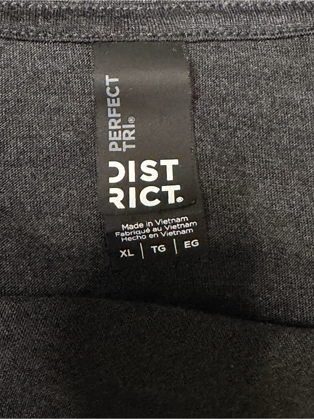 District Black Long-Sleeve Hooded Tee with Orange Badge - Picture 5 of 6